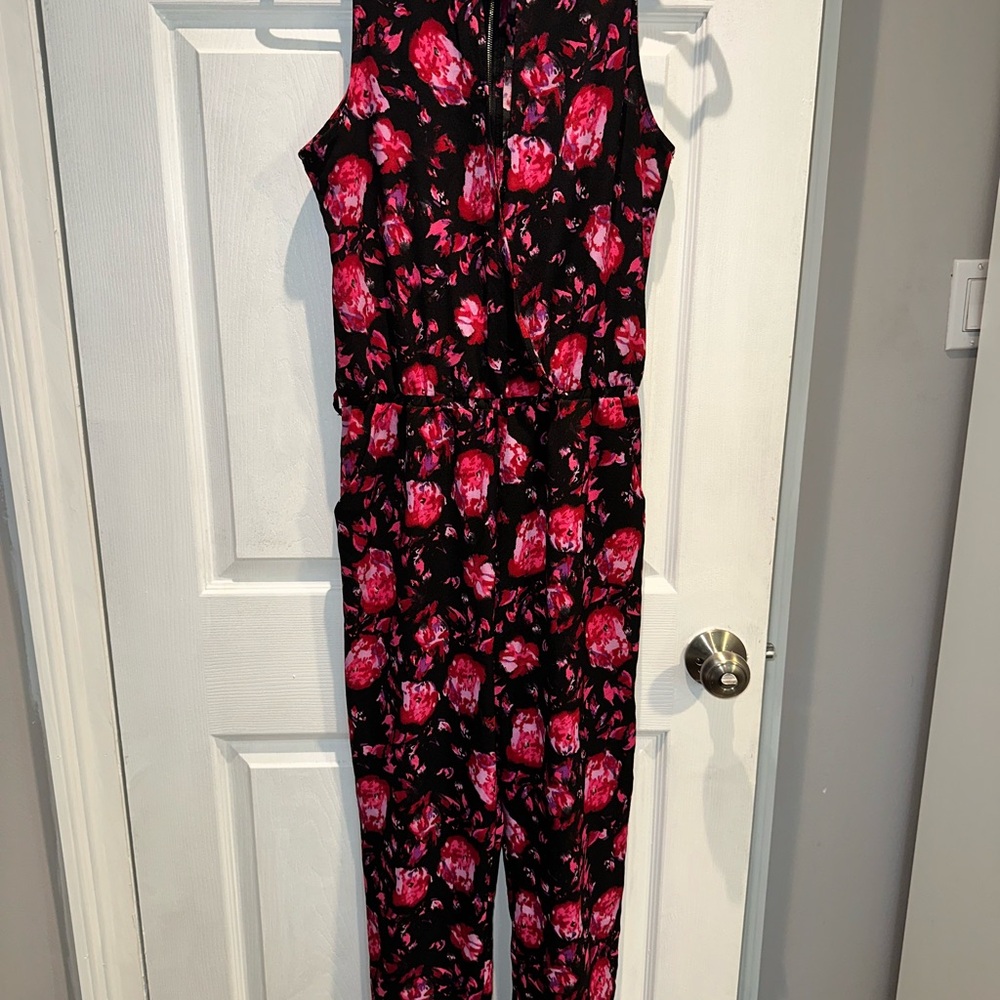 Marilyn Monroe Pink and Black Floral Top